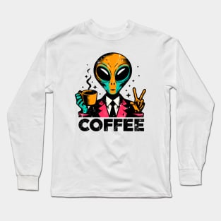 Alien coffee Long Sleeve T-Shirt